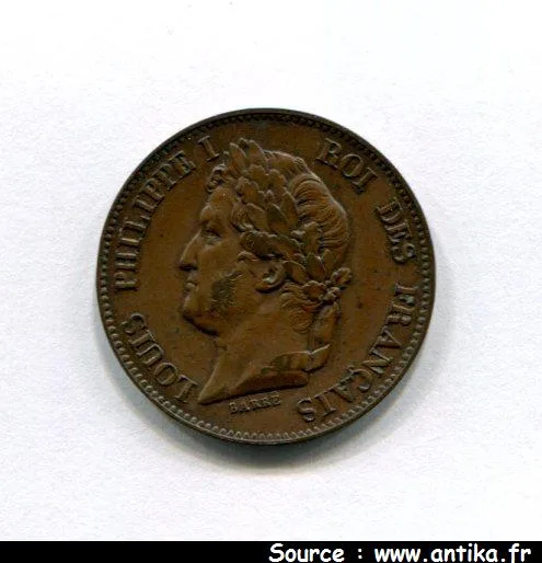 5 CENTIMES ESSAI Cuivre du 5 CENTS LOUIS PHILIPPE