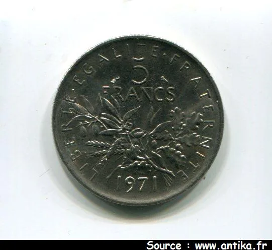5 FRANCS SEMEUSE Cupro-nickel