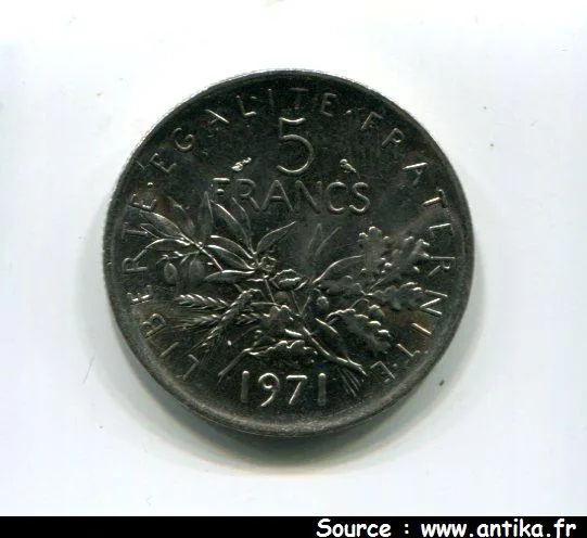 5 FRANCS SEMEUSE Cupro-nickel