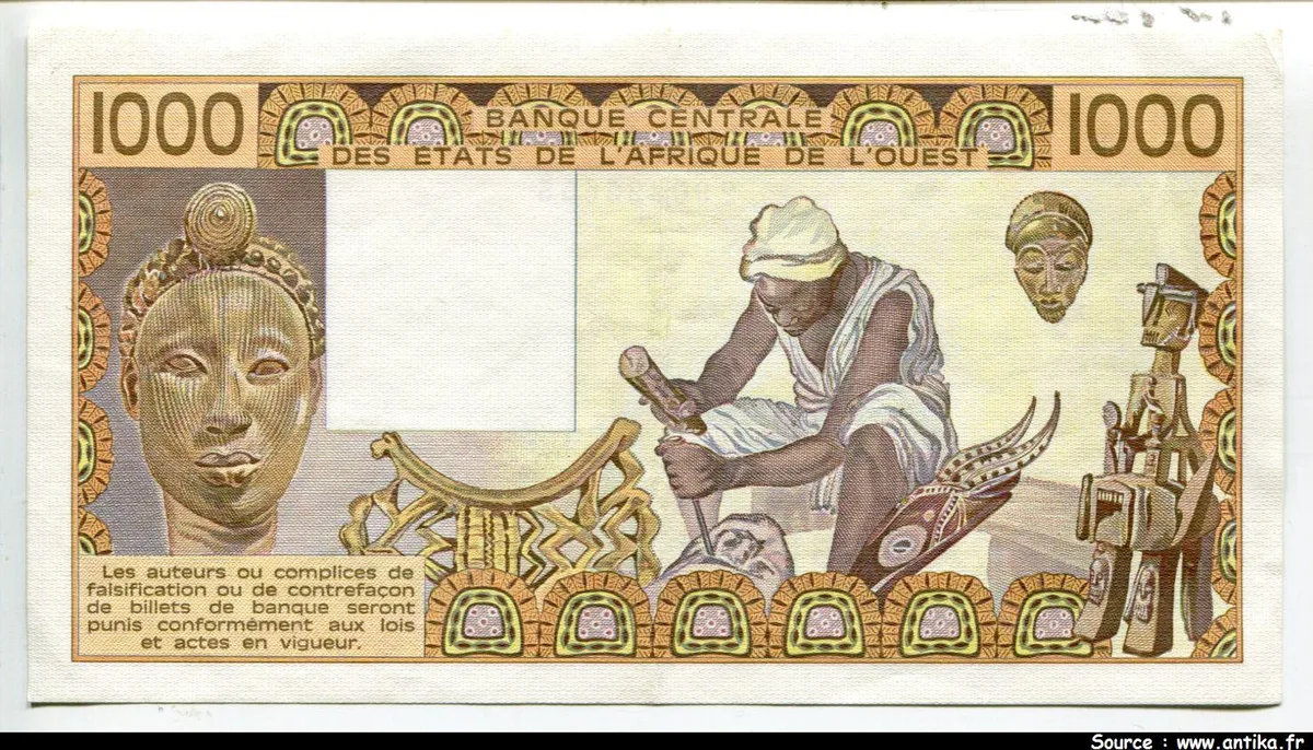 1000 FRANCS Mine de phosphate