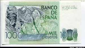 1000 Pesetas B.P.Galdos