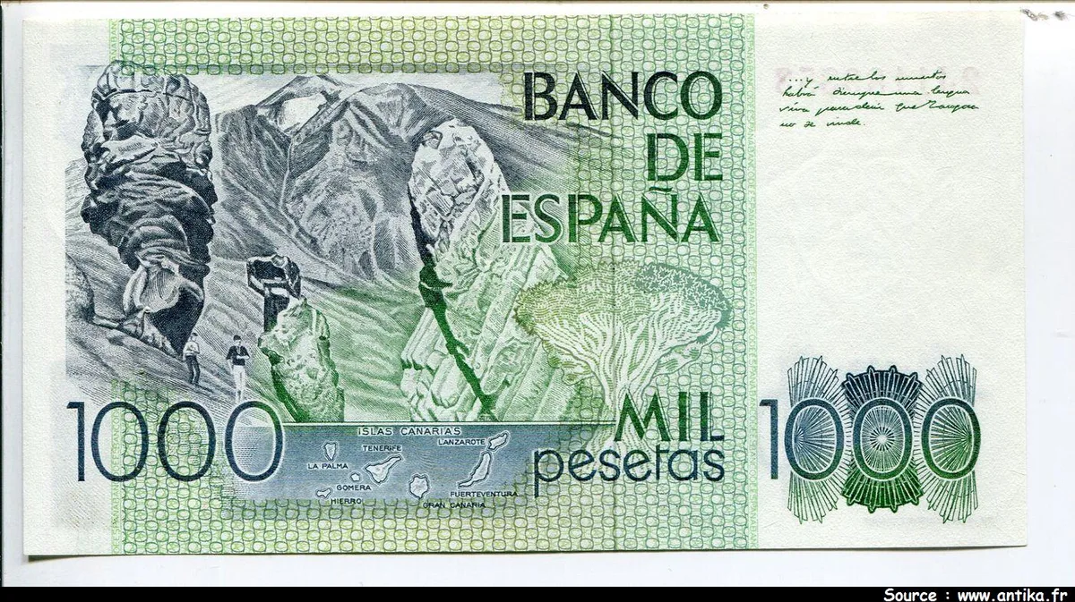 1000 Pesetas B.P.Galdos