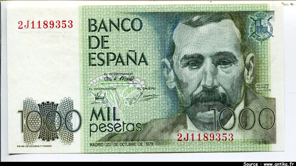 1000 Pesetas B.P.Galdos