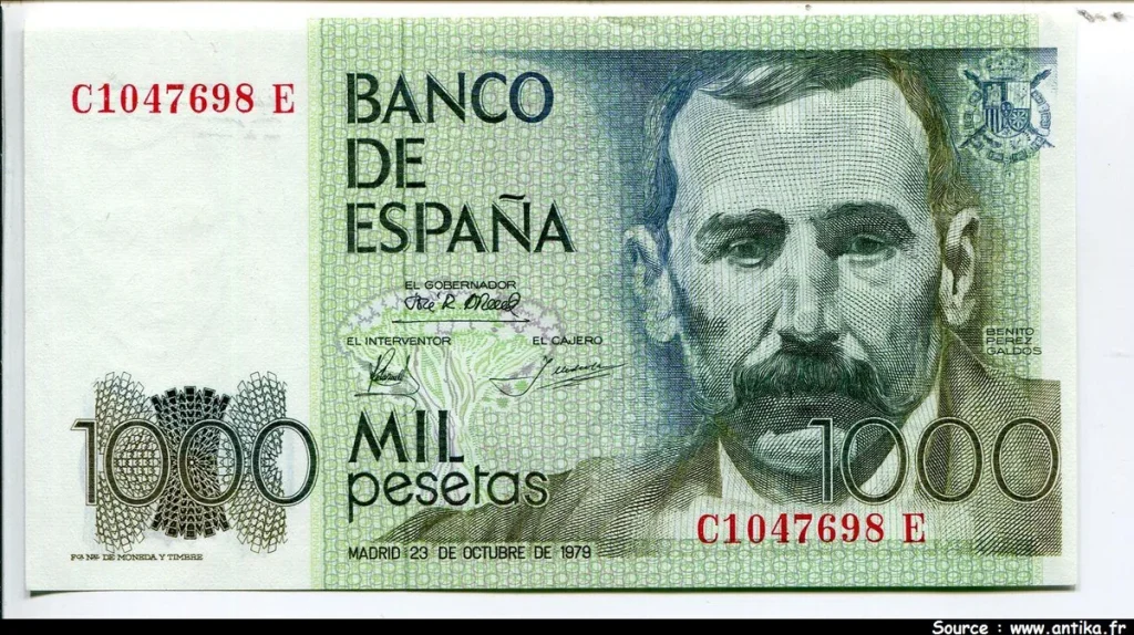 1000 Pesetas B.P.Galdos * * *