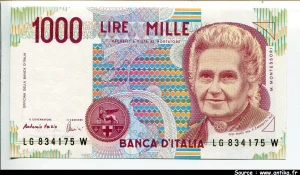 1000 Lire M.Montessori PROMO