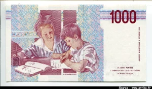1000 Lire M.Montessori PROMO