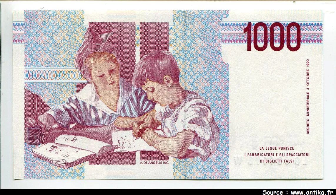 1000 Lire M.Montessori PROMO