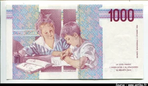 1000 Lire M.Montessori * * * PROMO
