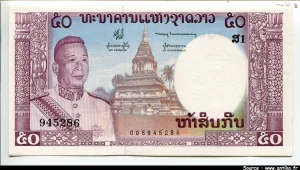 50 Kip Roi Savang Vatthana * * * *