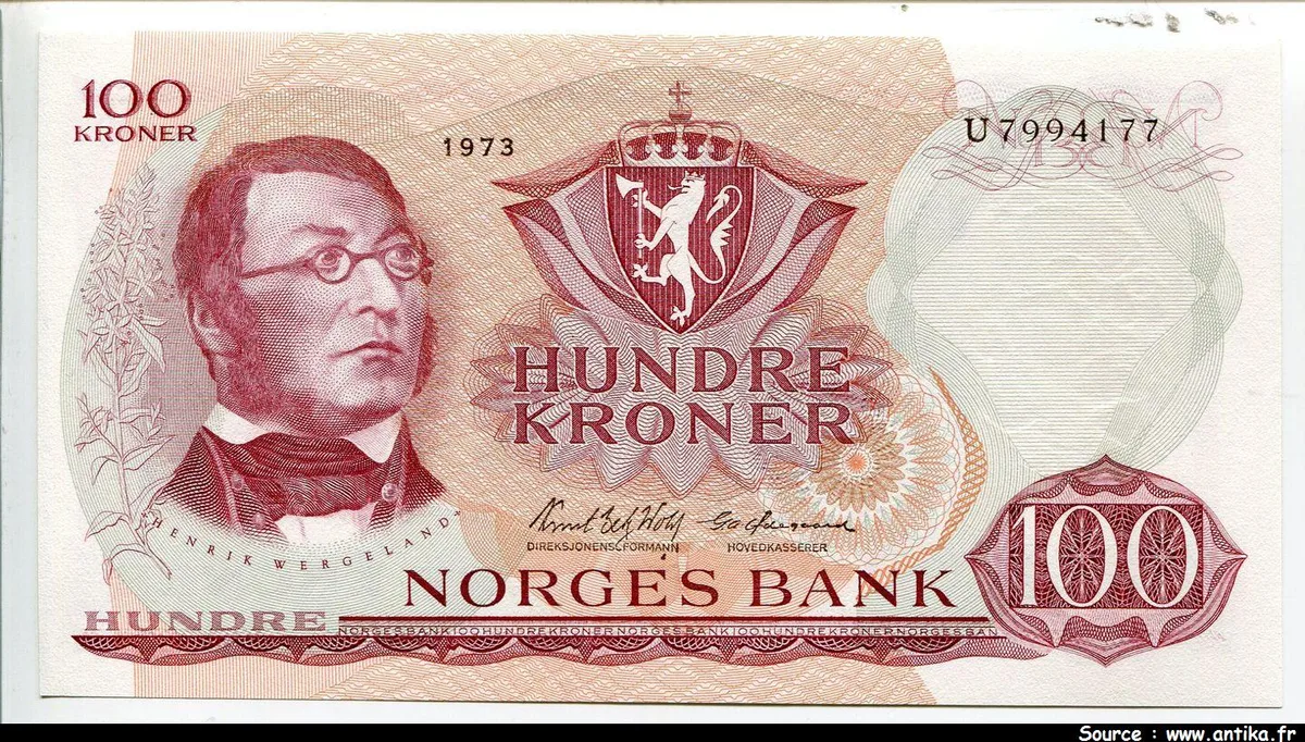 100 Kroner Henrik Wergeland