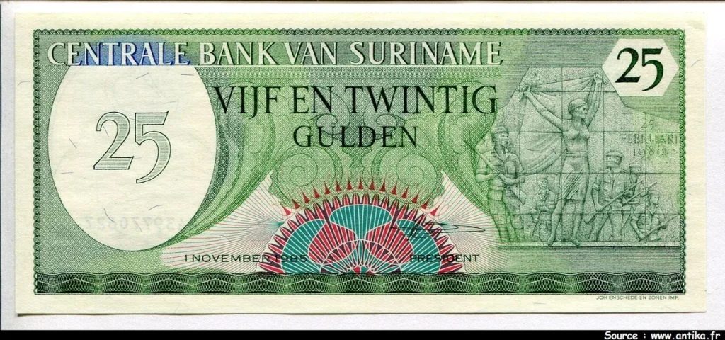 25 Gulden Peuple combattant