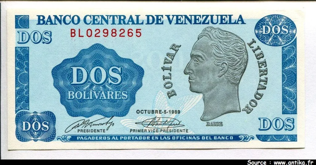 2 Bolivares Simon Bolivar * * * * *