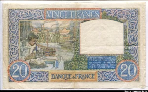 20 FRANCS SCIENCE & TRAVAIL - Type 1940