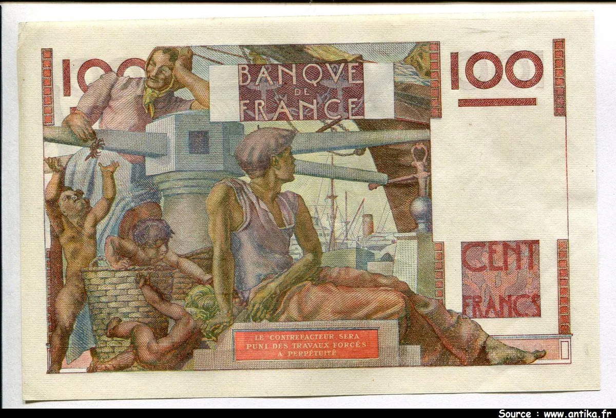 100 FRANCS JEUNE PAYSAN - Type 1945