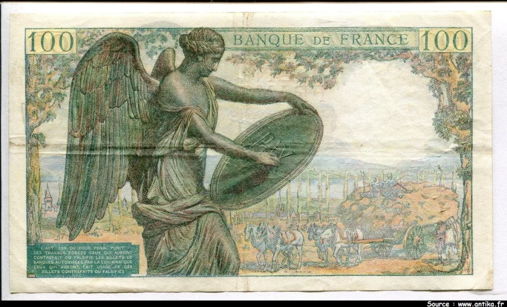 100 FRANCS DESCARTES - Type 1942