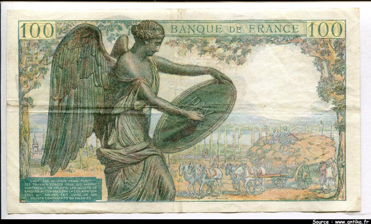 100 FRANCS DESCARTES - Type 1942