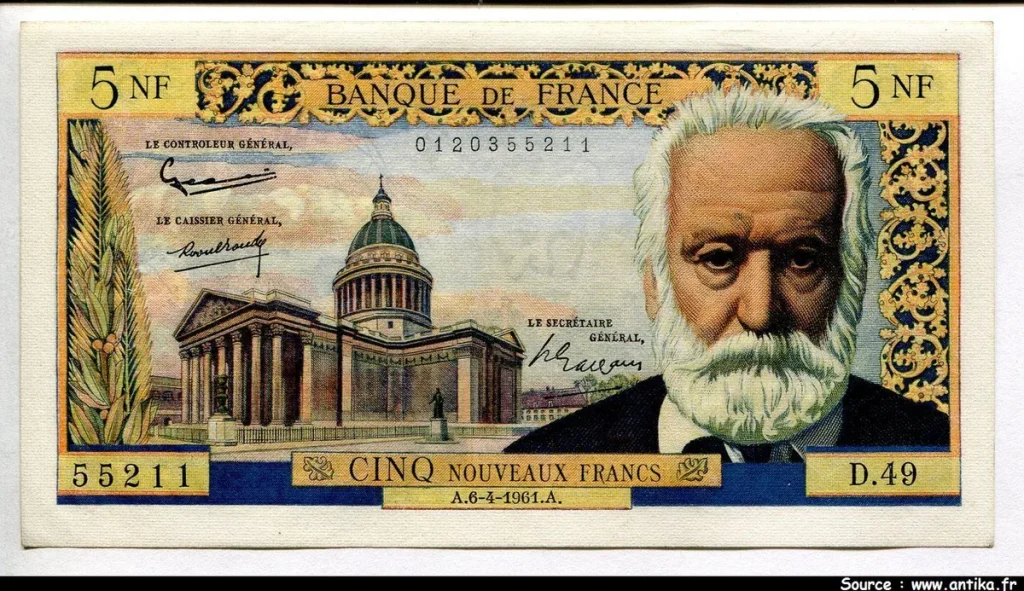 5 NF VICTOR HUGO - Type 1959