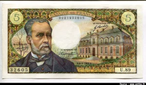 5 FRANCS PASTEUR - Type 1966