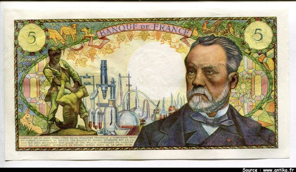 5 FRANCS PASTEUR - Type 1966