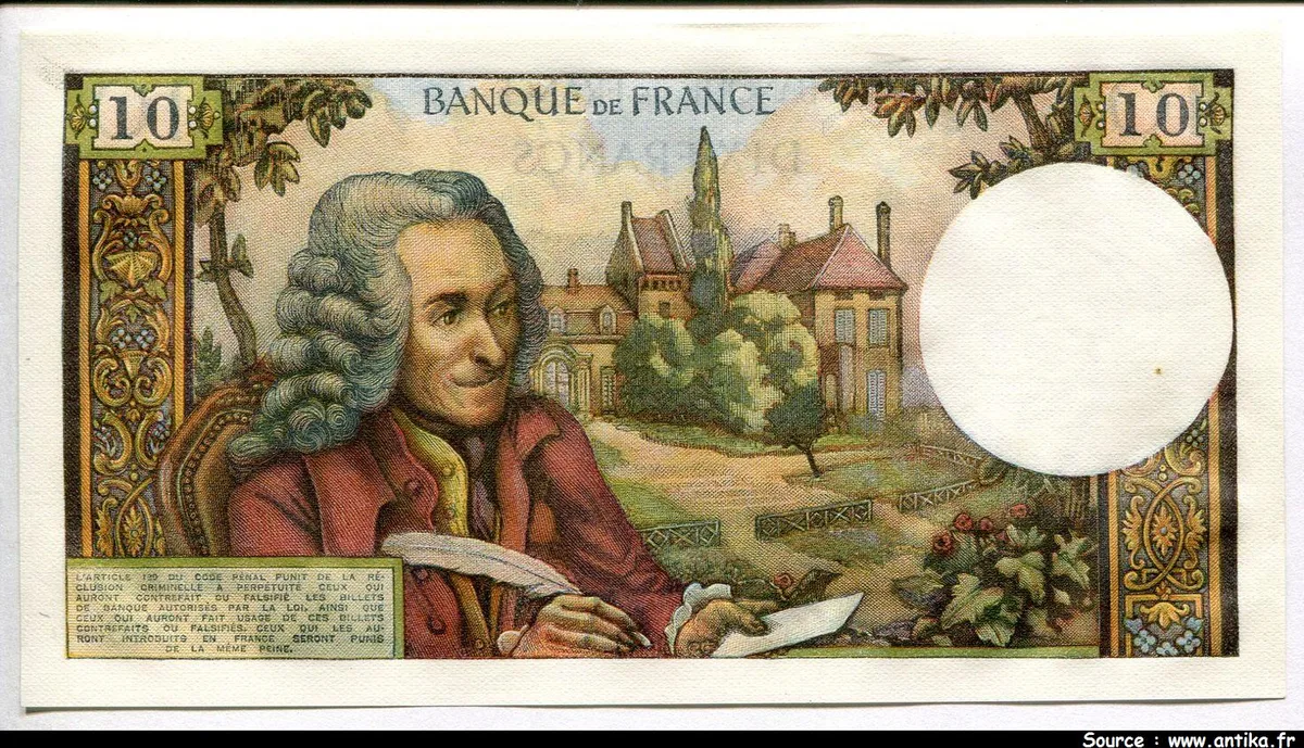 10 FRANCS VOLTAIRE - Type 1963