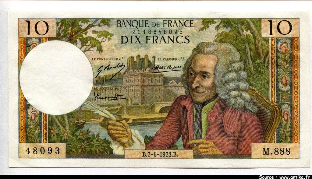 10 FRANCS VOLTAIRE - Type 1963