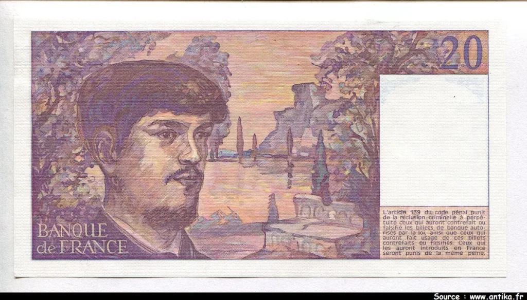 20 FRANCS DEBUSSY - Type 1980