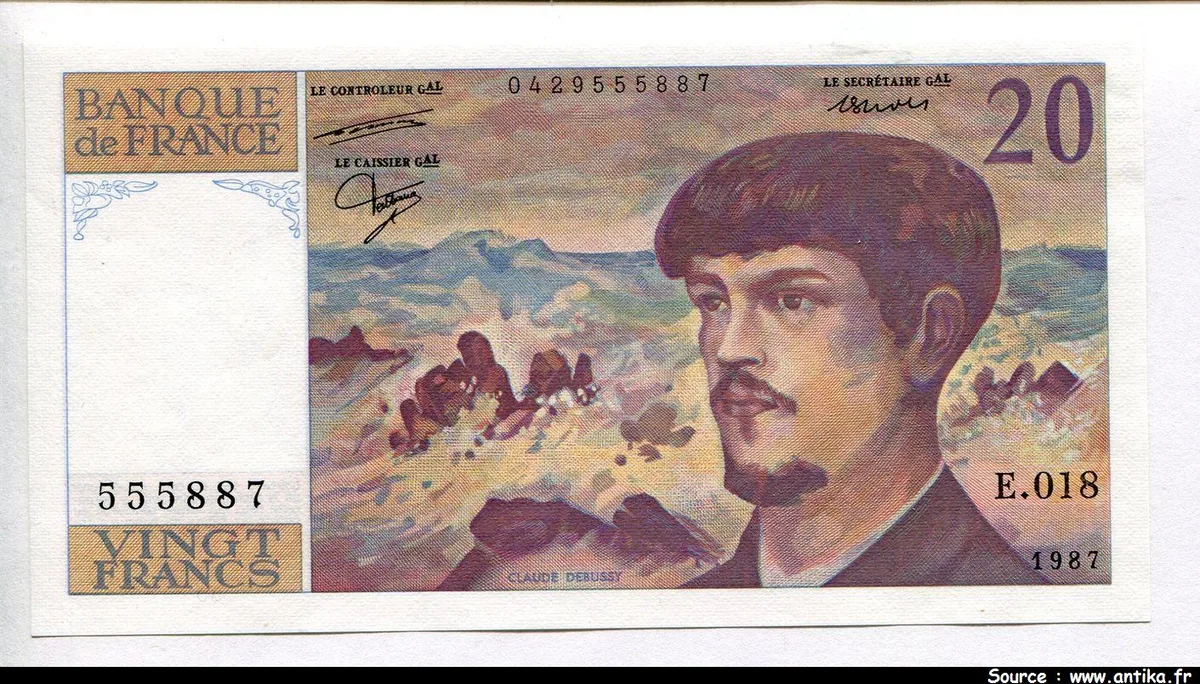 20 FRANCS DEBUSSY - Type 1980