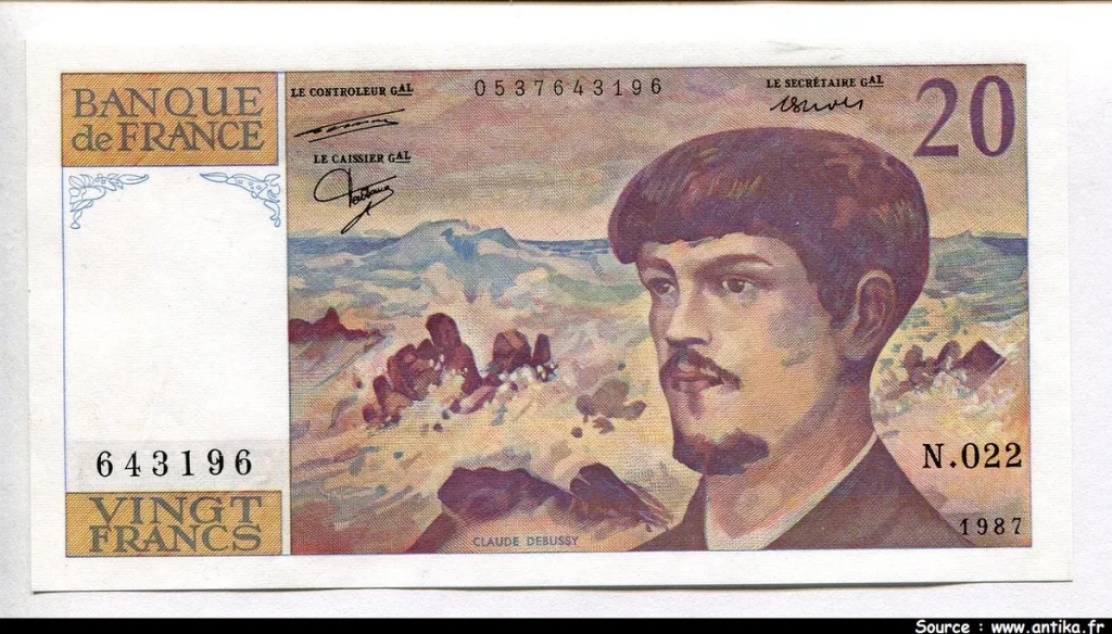 20 FRANCS DEBUSSY - Type 1980