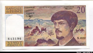 20 FRANCS DEBUSSY - Type 1980