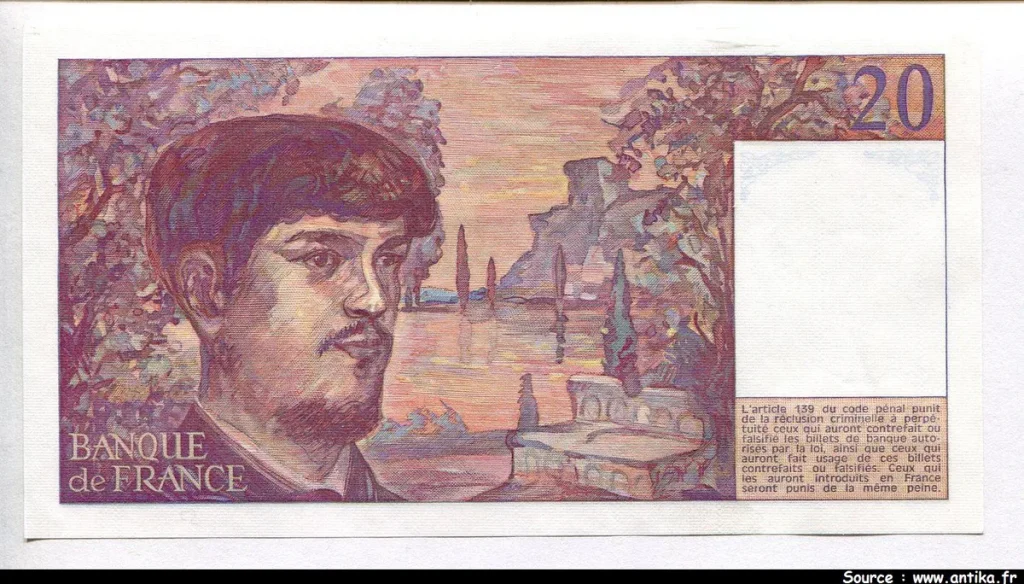20 FRANCS DEBUSSY - Type 1980