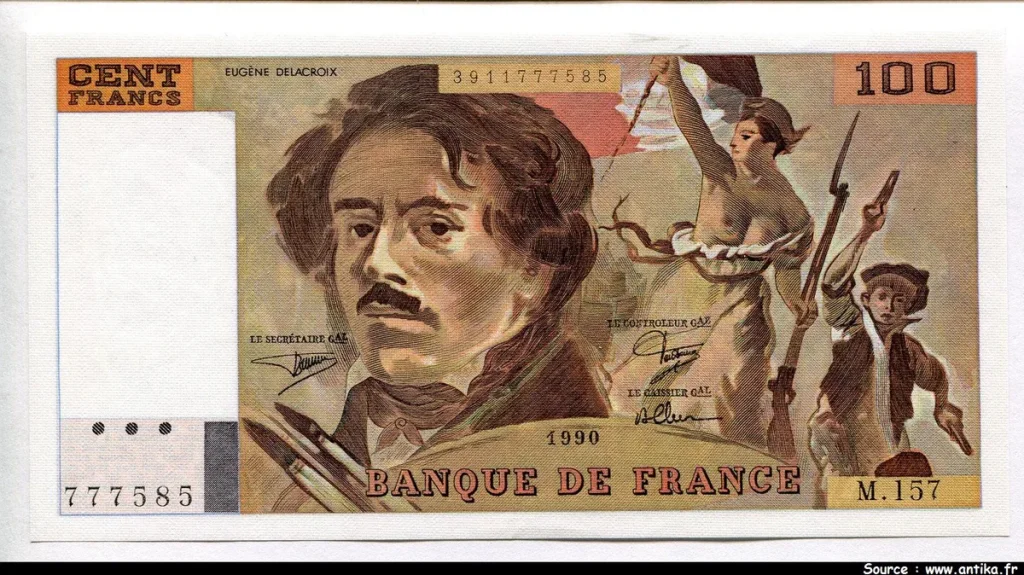 100 FRANCS DELACROIX - Type 1978 "imprimé en continu"