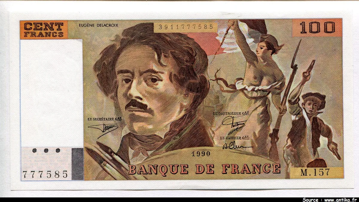 100 FRANCS DELACROIX - Type 1978 "imprimé en continu"