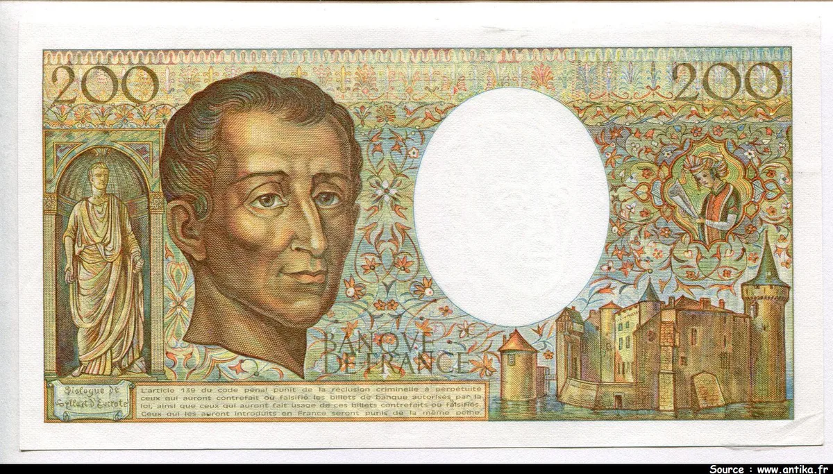 200 FRANCS MONTESQUIEU -Type 1981