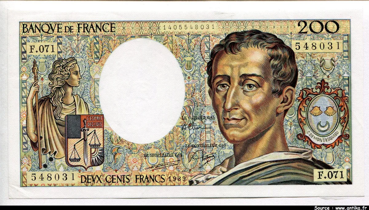 200 FRANCS MONTESQUIEU -Type 1981