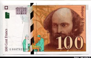 100 FRANCS CEZANNE -Type 1997