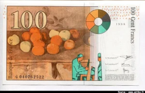 100 FRANCS CEZANNE -Type 1997