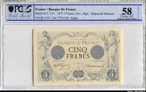 5 FRANCS NOIR - Type 1871