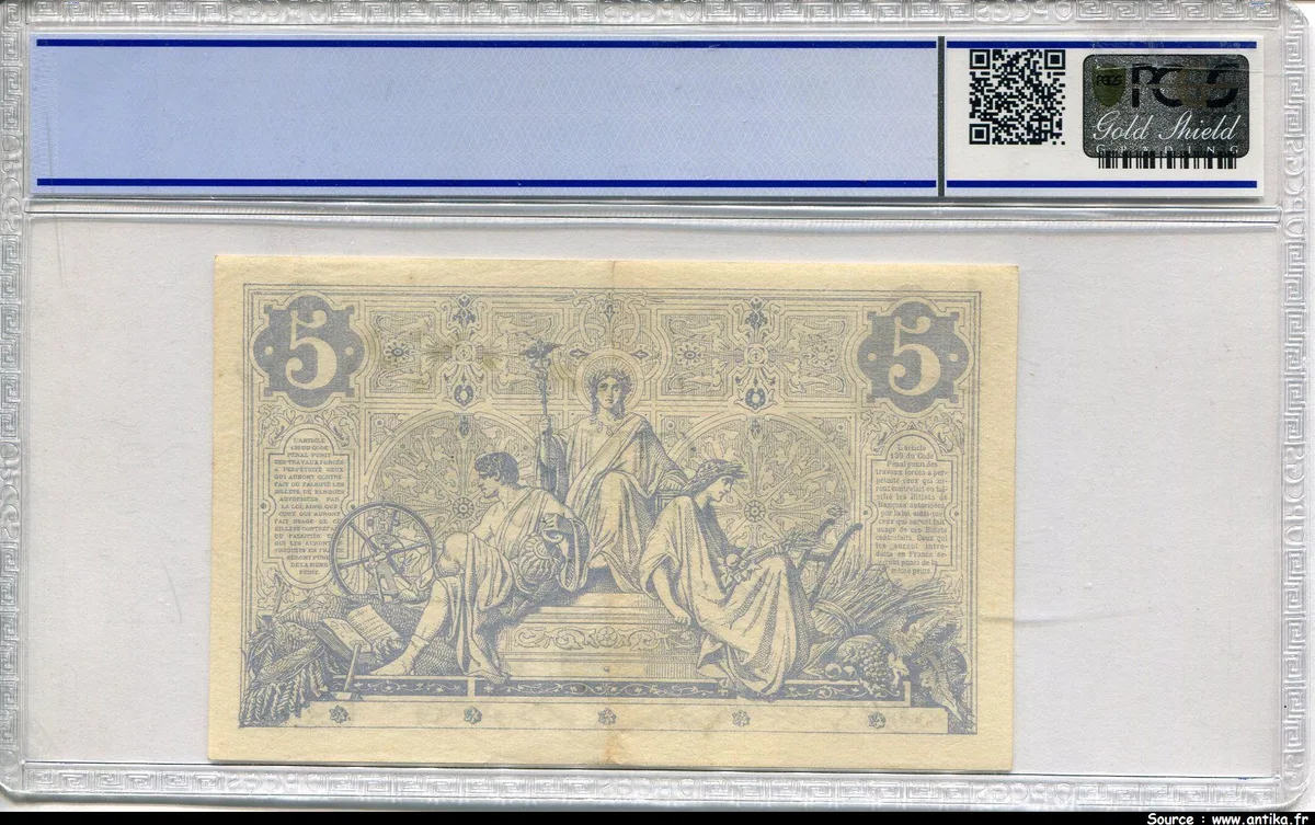 5 FRANCS NOIR - Type 1871