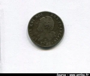 15 SOLS FRANCAIS, An 3 et 4 LOUIS XVI