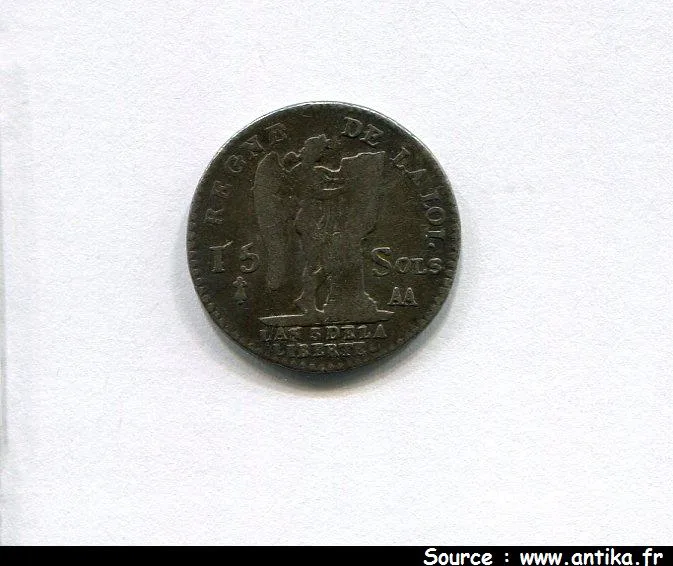 15 SOLS FRANCAIS, An 3 et 4 LOUIS XVI