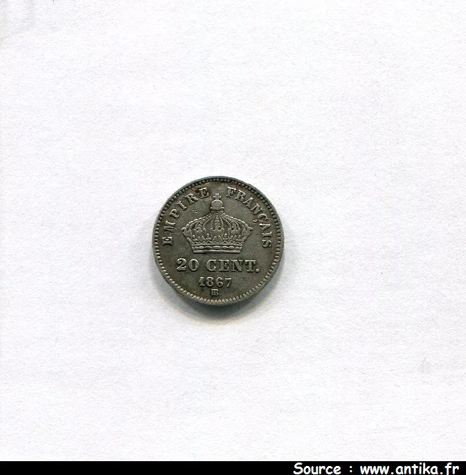 20 CENTIMES NAP III T.L G.M