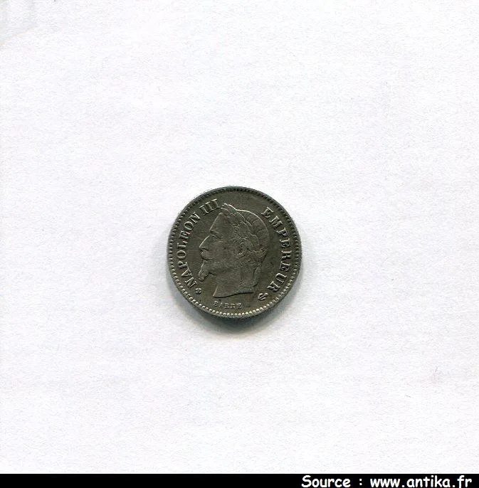 20 CENTIMES NAP III T.L G.M