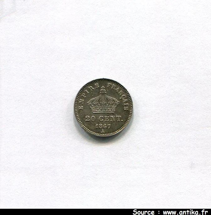 20 CENTIMES NAP III T.L G.M