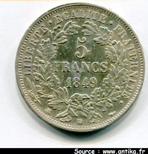 5 FRANCS CERES