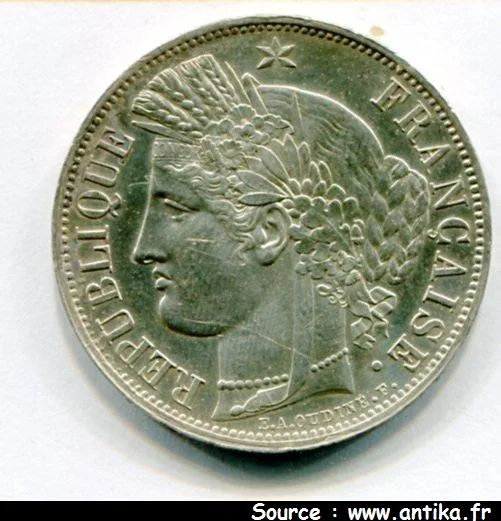 5 FRANCS CERES