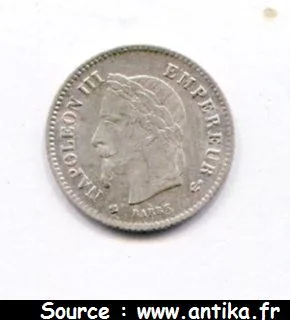 20 CENTIMES NAP III T.L G.M