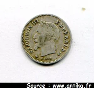 20 CENTIMES NAP III T.L G.M