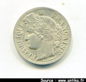 2 FRANCS CERES sans légende
