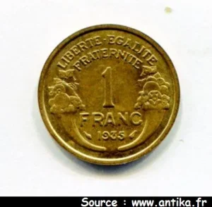 1 FRANC MORLON Bronze-Alu