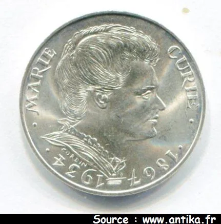 100 FRANCS MARIE CURIE
